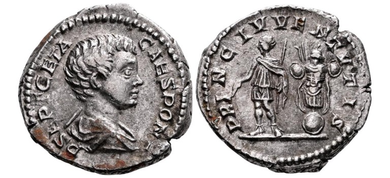 Geta - denarius de prins van de jeugd (S2632) Geta - denarius de prins van de jeugd (S2632)