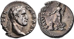 Galba - denarius SALUS fantastische munt  (S2636)