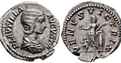Plautilla - denarius schaarse keizerin Venus en Cupido (S2658)