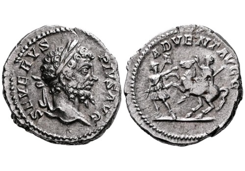 Septimius Severus - Keizer op paard met soldaat schaars (S2660) Septimius Severus - Keizer op paard met soldaat schaars (S2660)