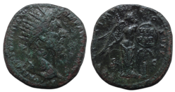 Marcus Aurelius - DUPONDIUS overwinning op de Parthen (S2663)