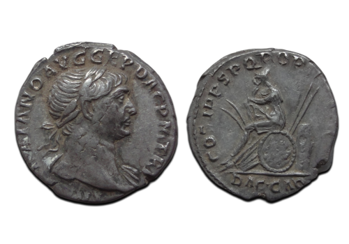 Trajanus - denarius DACIA CAPTA de verovering van Dacia (S2673) Trajanus - denarius DACIA CAPTA de verovering van Dacia (S2673)