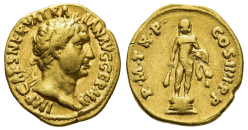 Trajanus - Gouden Aureus met Hercules! (AP26108)