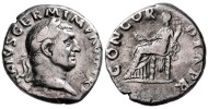 Vitellius - denarius concordia zeldzaam! (AU2682) Vitellius - denarius concordia zeldzaam! (AU2682)