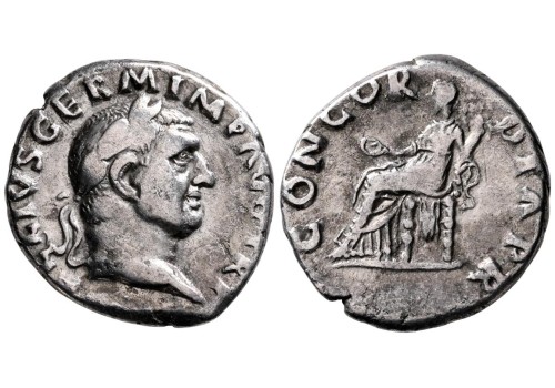 Vitellius - denarius concordia zeldzaam! (AU2682) Vitellius - denarius concordia zeldzaam! (AU2682)