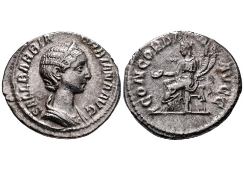 Orbiana - Denarius zeldzame keizerin! Concordia Avgg vrouw van Severus Alexander (AU2691) Orbiana - Denarius zeldzame keizerin! Concordia Avgg vrouw van Severus Alexander (AU2691)