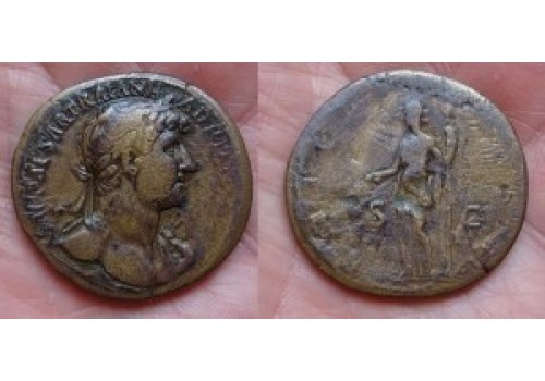 Hadrianus SESTERTIUS - Ceres NIET IN RIC (N1524)