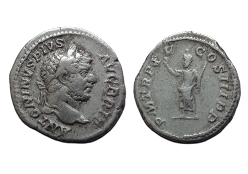 Caracalla -  denarius SERAPIS (ME2627)