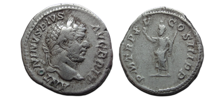 Caracalla -  denarius SERAPIS (ME2627)