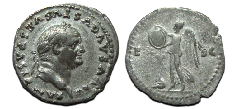 Vespasian - denarius Victory from the Judaea Capta series! (O25118)