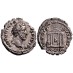 Antoninus Pius - denarius Tempel van Augustus prachtig en schaars! (S2609)