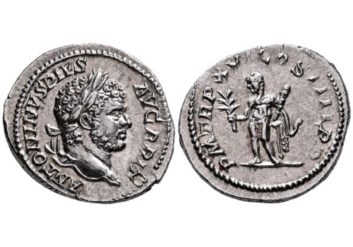 Caracalla -  Denarius Hercules mooi! (S2611)