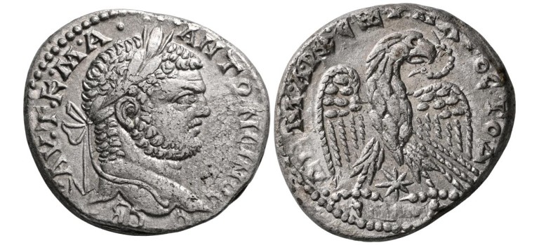 Caracalla - Tetradrachme adelaar! (S2626) Caracalla - Tetradrachme adelaar! (S2626)