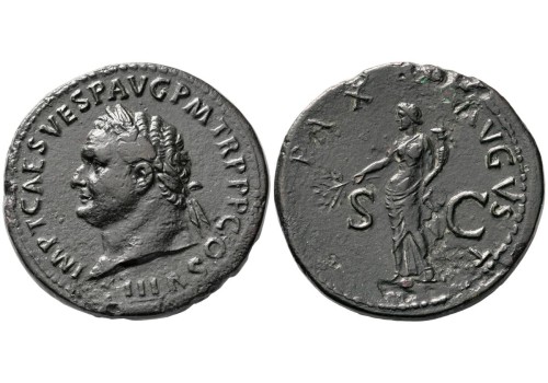 Titus-  Sestertius PAX zeer zeldzaam! (S2635)