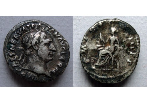 Trajanus - Abundantia denarius (F22101)