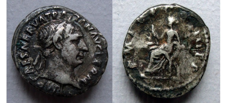 Trajanus - Abundantia denarius (F22101)