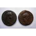 2  romeinse Dupondii Domitianus en Trajanus (F22102)