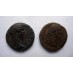 2  romeinse munten Aelius en Antoninus Pius (F22103)