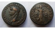 Claudius AS -  Minerva restitutiemunt onder Titus zeldzaam! (F22114)