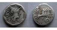 Romeinse republiek - denarius Thorius Balbus 125 v. Chr. (F2284)