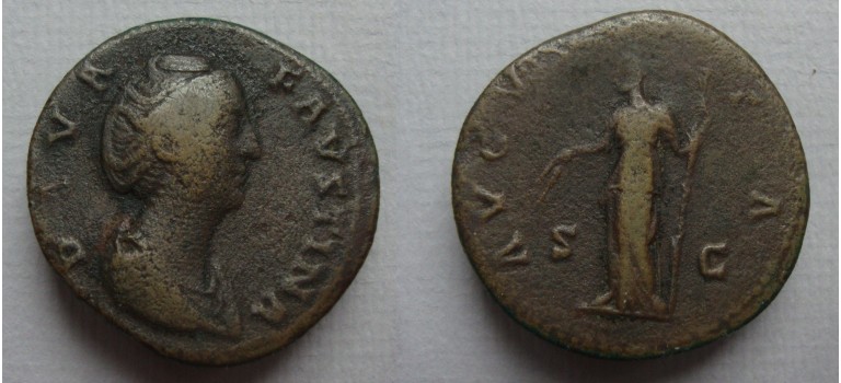 Faustina I - CERES sestertius (F2297)