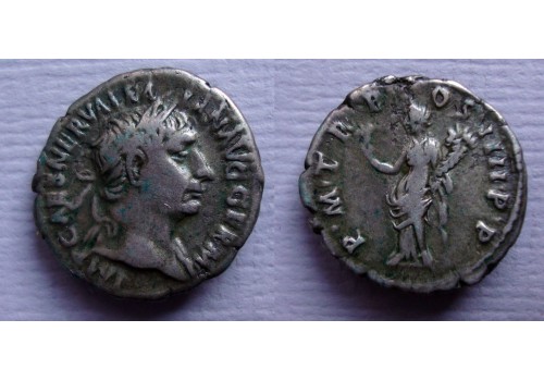 Trajanus - denarius Felicitas niet in RIC RR! (MA2201)