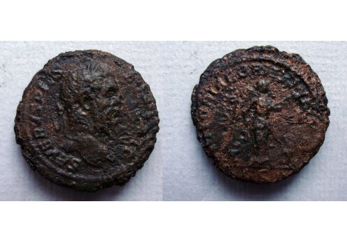 Septimius Severus - As VICTORIAE BRITTANNICAE gewilde munt! (MA2214)