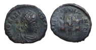 Honorius -  GLORIA ROMANORVM 3 keizers interessant SCHAARS! (AU21104)