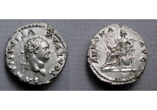 Titus - denarius Annona extremely fine (AU22101)