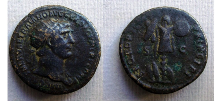 Trajanus - Dupondius overwinning op de Daciers (JUL1724)