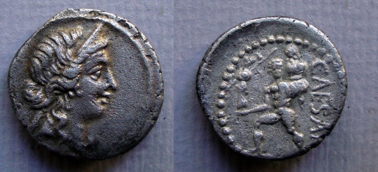 Julius Caesar - denarius AENEAS (AU2234)