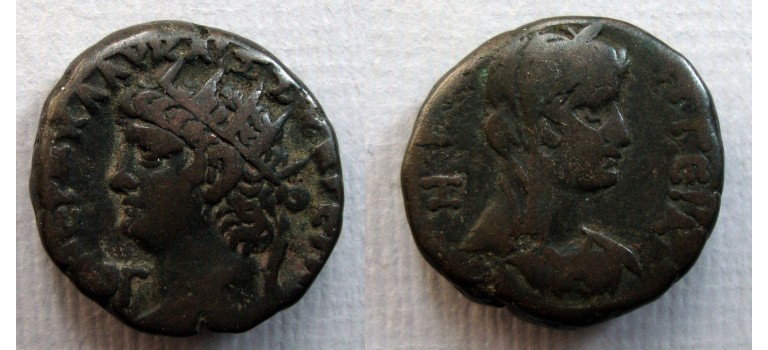 Nero - Tetradrachme Hera uit de 'Goden-serie' zeldzaam jaar 13! (AP2265) Nero - Tetradrachme Hera uit de 'Goden-serie' zeldzaam jaar 13! (AP2265)