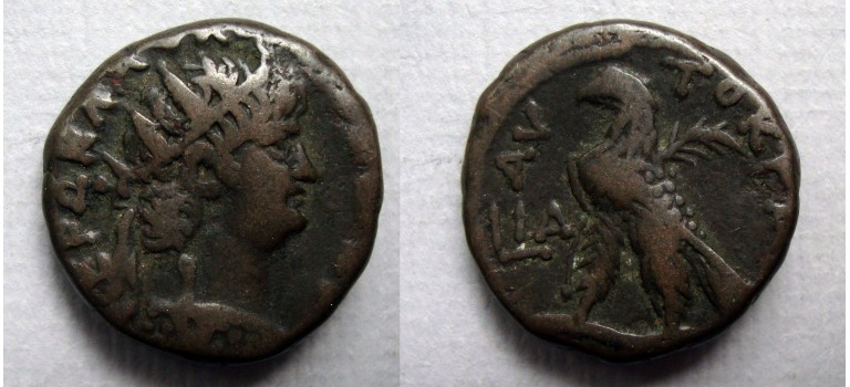 Nero - zilveren Tetradrachme met Adelaar! (AU2295)