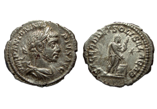 Elagabalus- denarius  SACERD DEI SOLIS ELAGAB - (D22106)