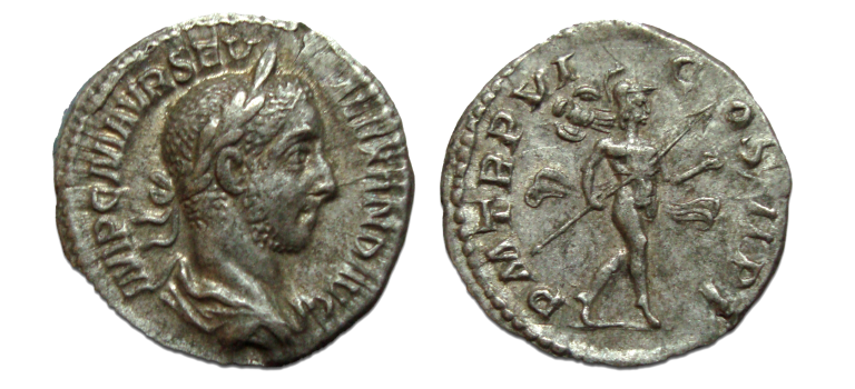 Severus Alexander MARS denarius (JUN2216)