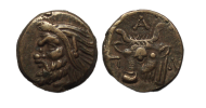 Griekse munten - Pan 325-310 v. Christus mooi! (D2214)
