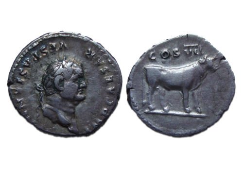Vespasian - denarius BULL (D2295)
