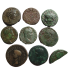 9 Roman coins, interesting lot (D2315)