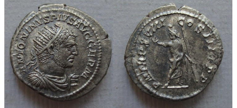 Caracalla -  Antoninianus SERAPIS scarce (JUL22119)