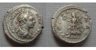 Caracalla-  denarius VICT PART MAX schaars en interessant! (JUL2296)
