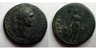 Domitianus- Fides Dupondius zeldzaam (N2209)