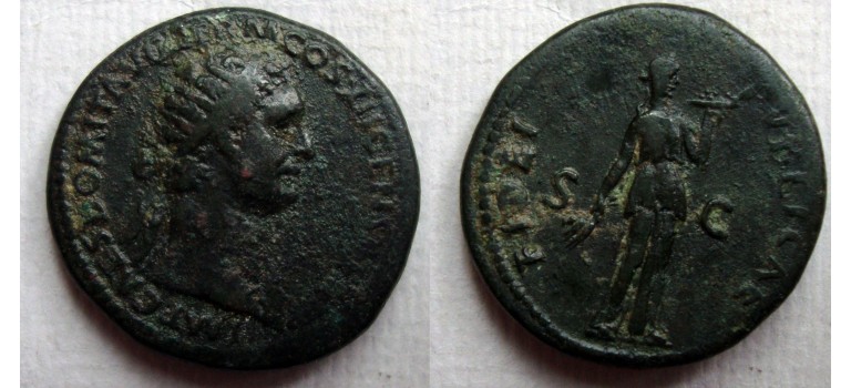 Domitianus- Fides Dupondius zeldzaam (N2209)