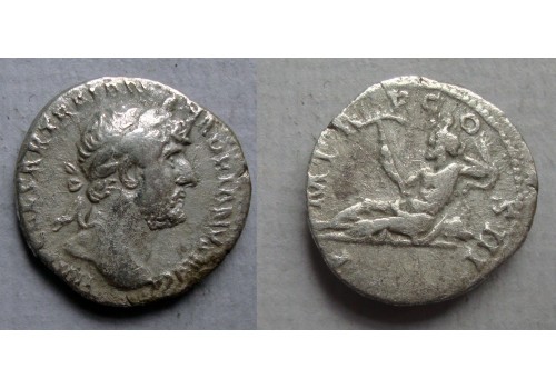 Hadrianus - Oceanos denarius reisserie (N2211) Hadrianus - Oceanos denarius reisserie (N2211)