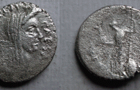 Julius Caesar - denarius met portret van Caesar zeldzaam! (N2249)