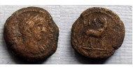 Hadrianus  -  obol met panter ZELDZAAM (N2259)