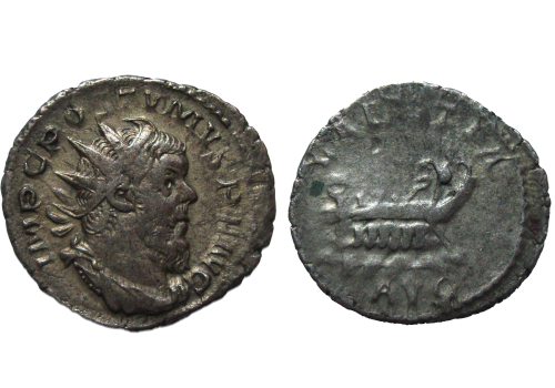 Postumus - Galley populair coin! (N2287)