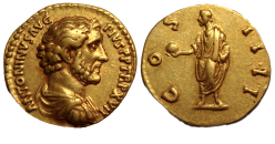 Antoninus Pius - Aureus Goud mooie buste! (N2290)