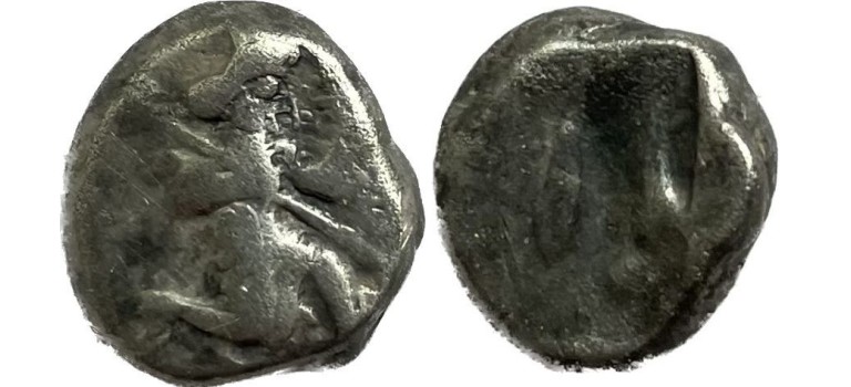 ACHAIMENIDISCHE rijk, zilveren siglos 5e-4e eeuw boogschutter! (O2215)