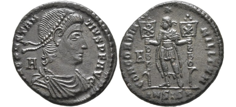 Constantius II - concordia militvm PRACHTIG en schaars (O2248)