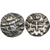 Zilveren Sceatta, de oudste Nederlandse munt uit Dorestad, buste met kroon, Radboud? (O2277)